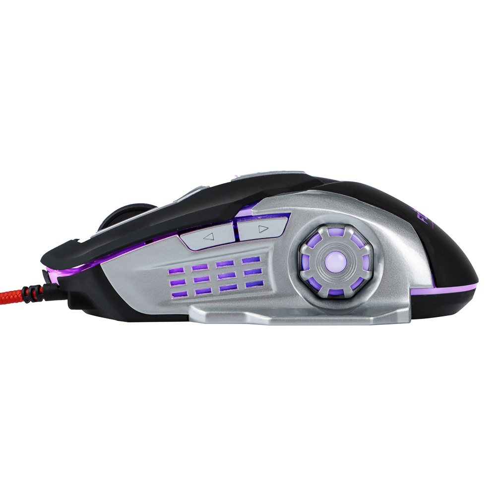 FORZA Компьютерная мышь проводная, 800-3200DPI, 6 кн., подсветка, провод 140см, игровая, 2 цвета - #10