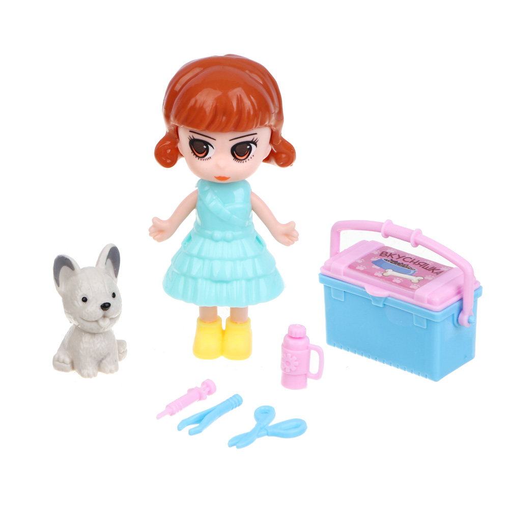 ИГРОЛЕНД Набор игровой "Кукла с питомцем", PP, ABS, 15х20,5х4 см - #6