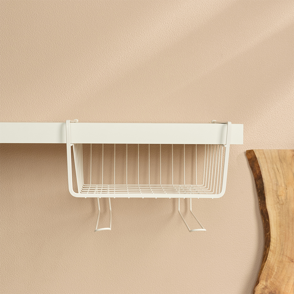 VETTA Корзина подвесная, 28x19х25см, металл, белый цвет - #17