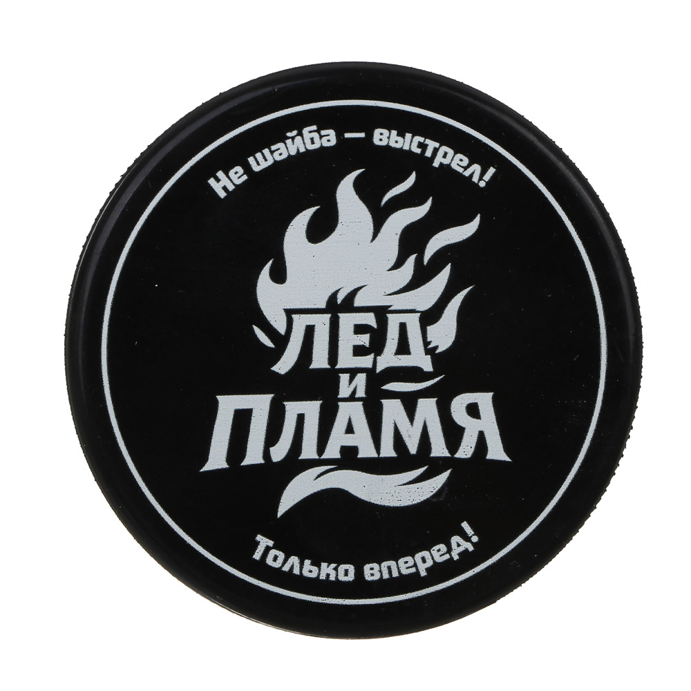 BY SPORT Шайба хоккейная с принтом, взрослая, 7.5х2.5см, резина - #1