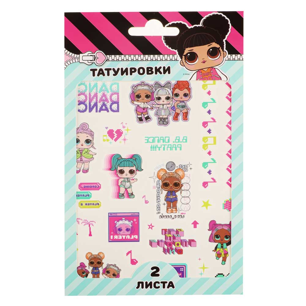 НД ПЛЭЙ Наклейки-татуировки, бумага, 11,8х19см, 2 листа, 4 дизайна - #8