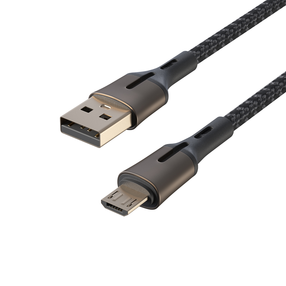 BY Кабель для зарядки Авангард Micro USB, 2м, 3А, Быстрая зарядка QC 3.0, черный - #4