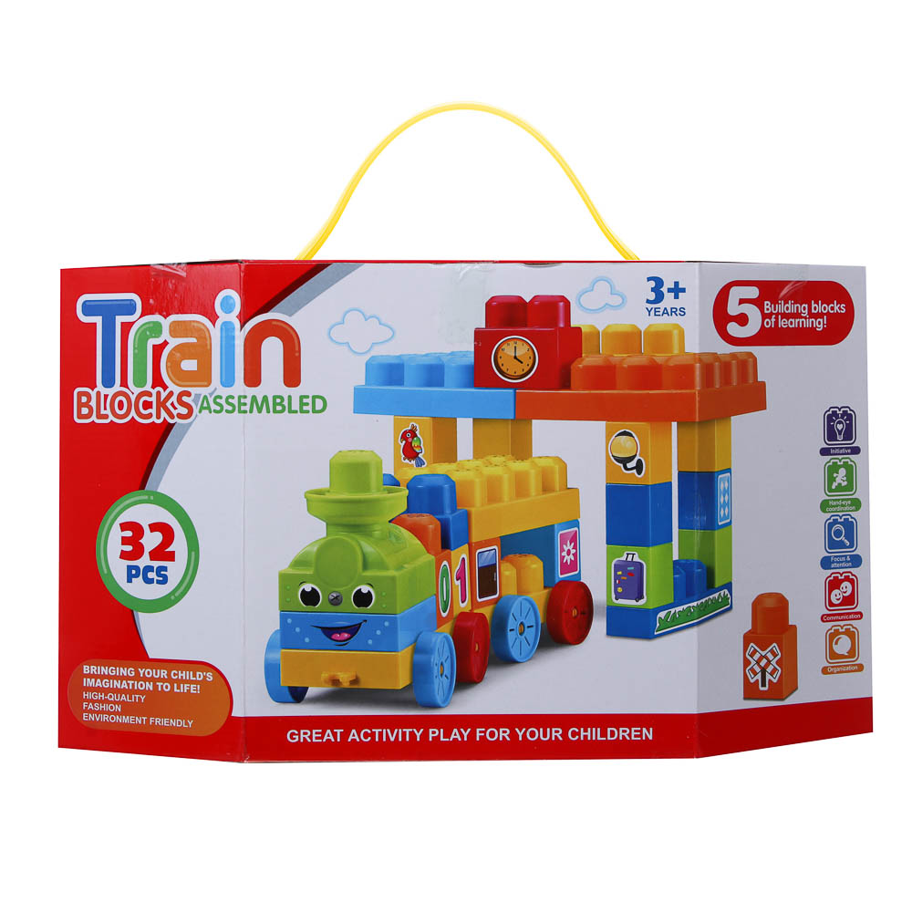 Конструктор для малышей, 32 детали, пластик, 32х14х18,7см - #2