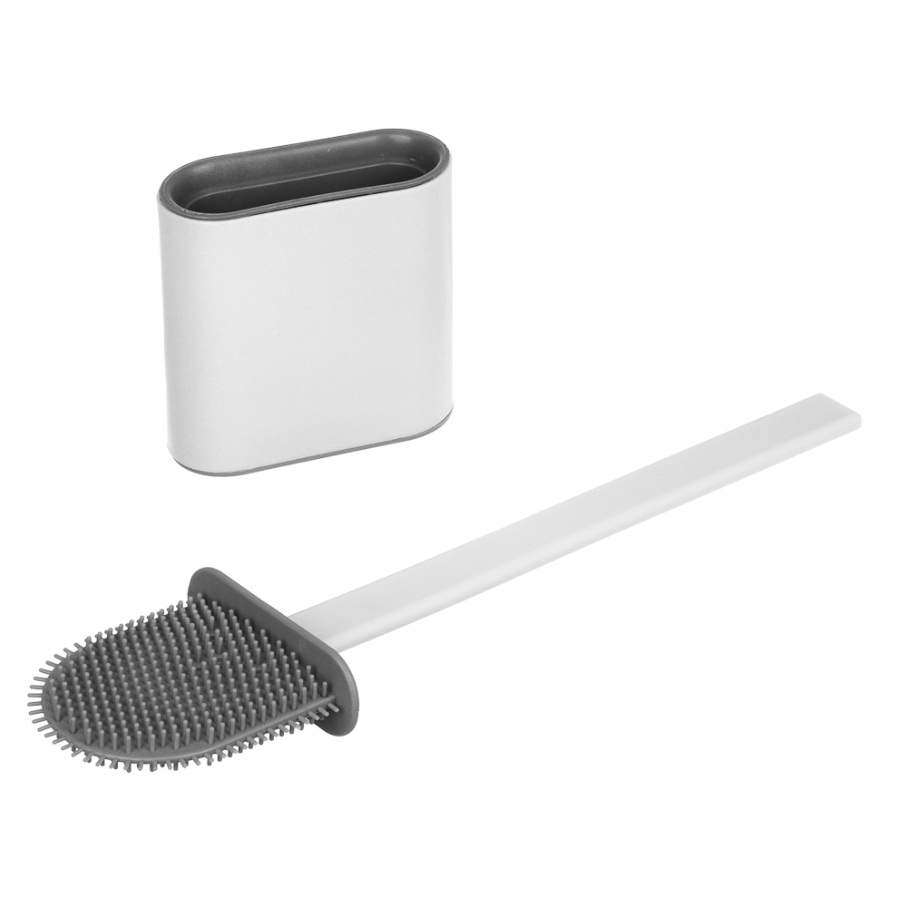 VETTA Ёрш для туалета силиконовый для труднодоступ.мест, на стену, полипропилен, 10х36,5см, 2 цвета - #4