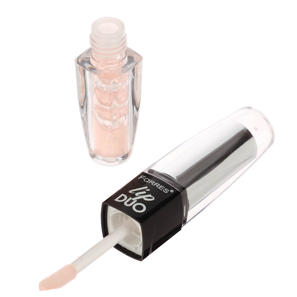 Блеск увлажняющий + помада для губ 2 в 1, тм Farres 4 г - #24