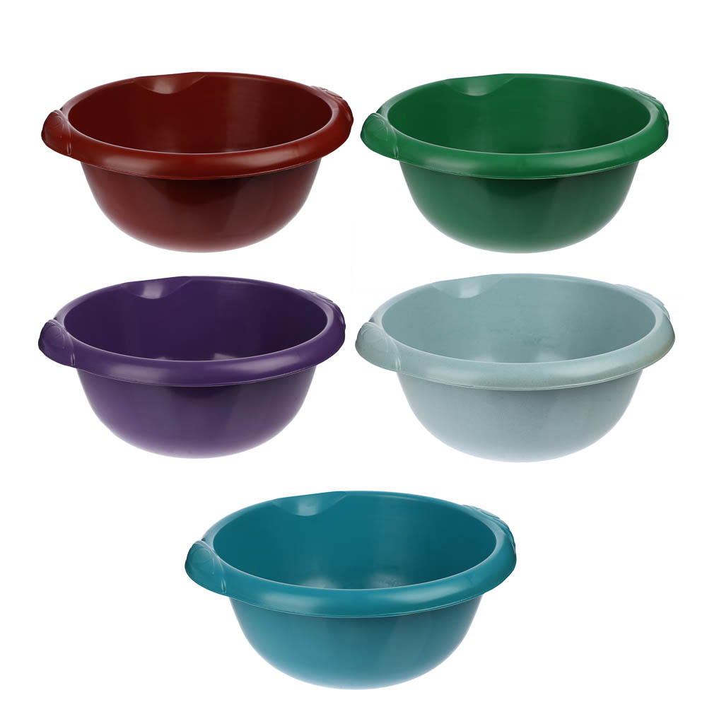 Таз пластмассовый круглый 12л, 10 цветов - #1