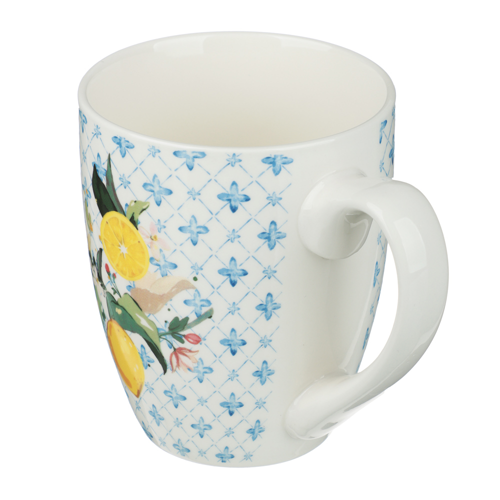 Кружка тм MILLIMI Лимоны, 400мл, фарфор, 3 дизайна - #2