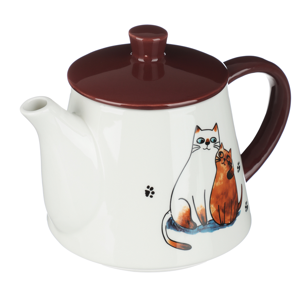 Чайник заварочный 900мл, тм MILLIMI Котовасия, керамика - #2