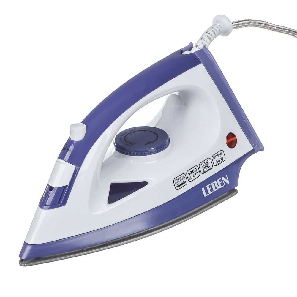 LEBEN Утюг 1300ВТ отпар, тефлон шнур 1,35м - #1
