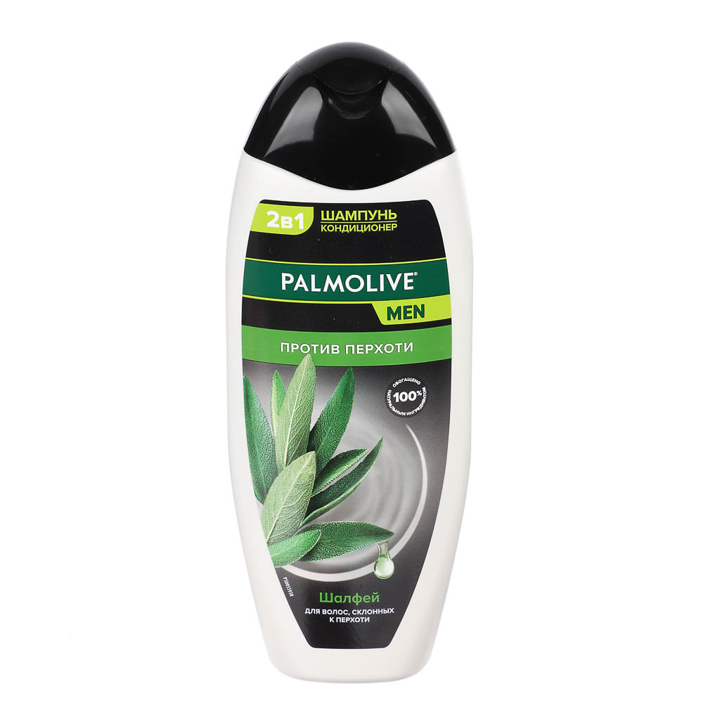 Шампунь-кондиционер мужской Palmolive MEN 2в1 Против перхоти, Шалфей, 450мл - #2