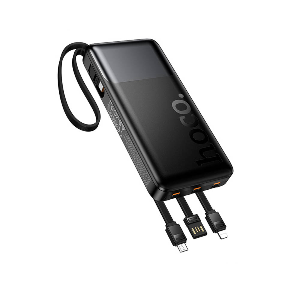 Аккумулятор мобильный hoco. модель J156 10000мАч, 22.5Вт+PD20Вт, 4 кабеля, черный - #4