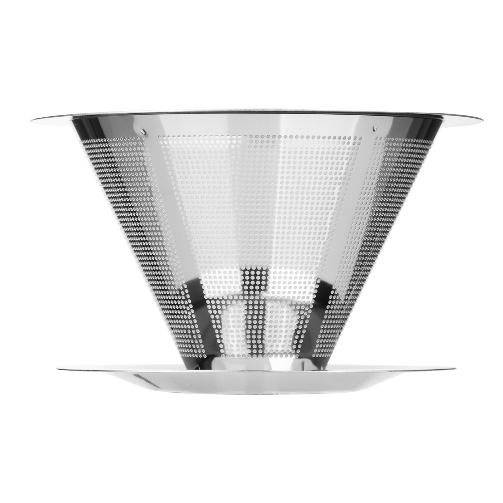 Воронка для кофе 12х8,5х6см, диаметр нижней части 9см, нерж.сталь - #3