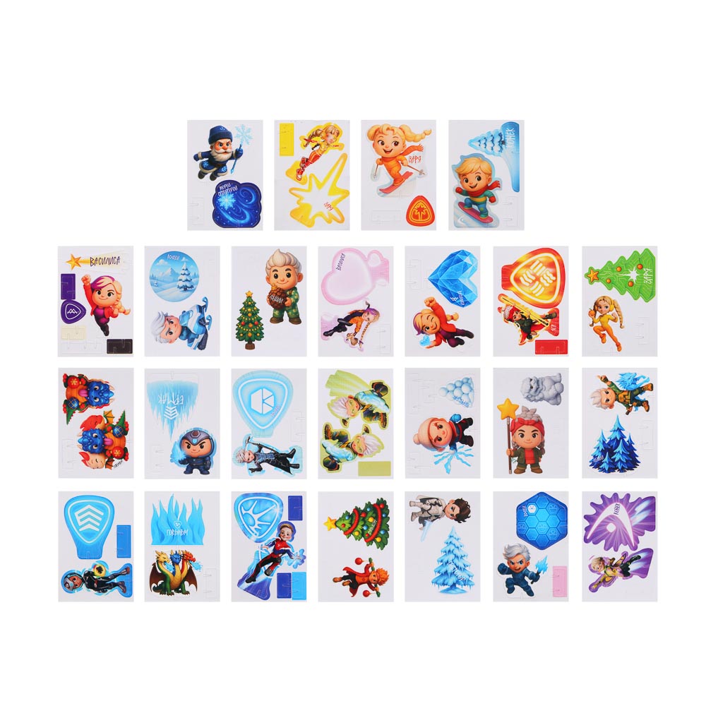 BY 3Д пазл "Супергеройский", пенокартон, 6х8,4см, 25 дизайнов - #2