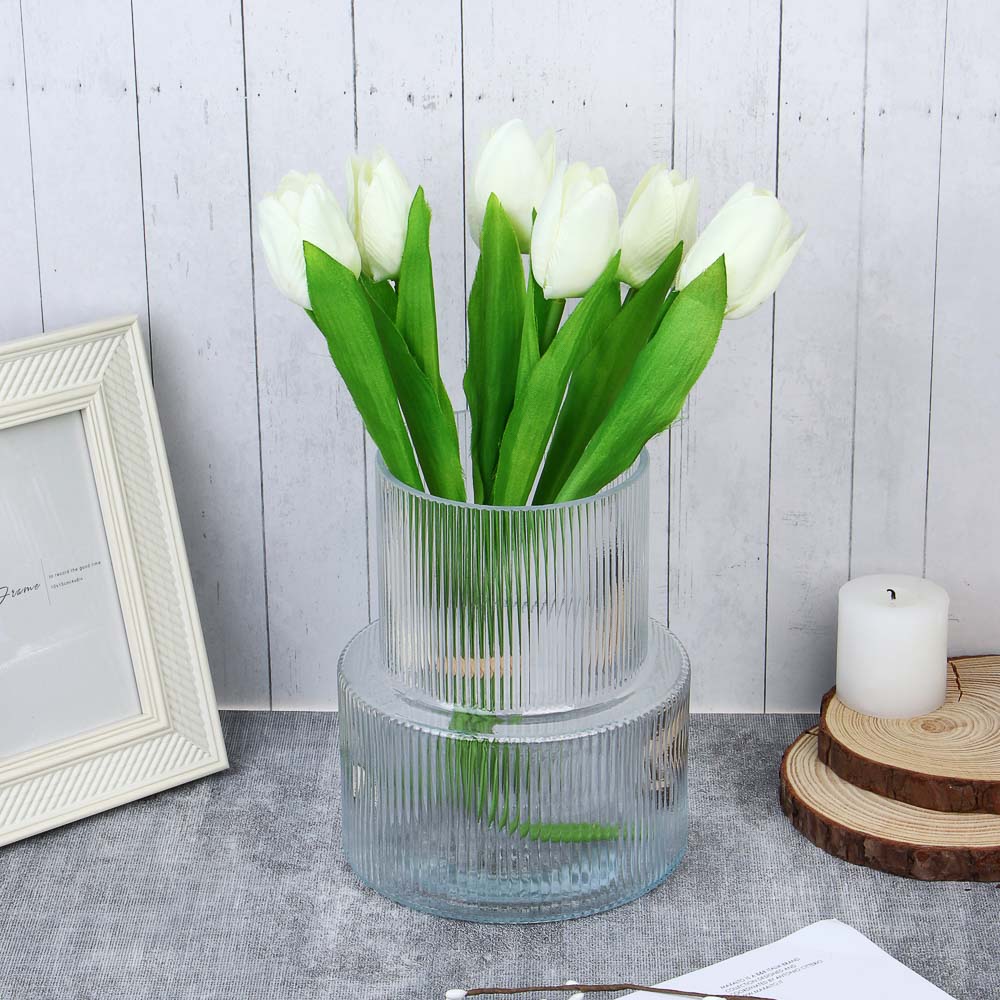 Ваза стеклянная, 15х11х18 см - #3