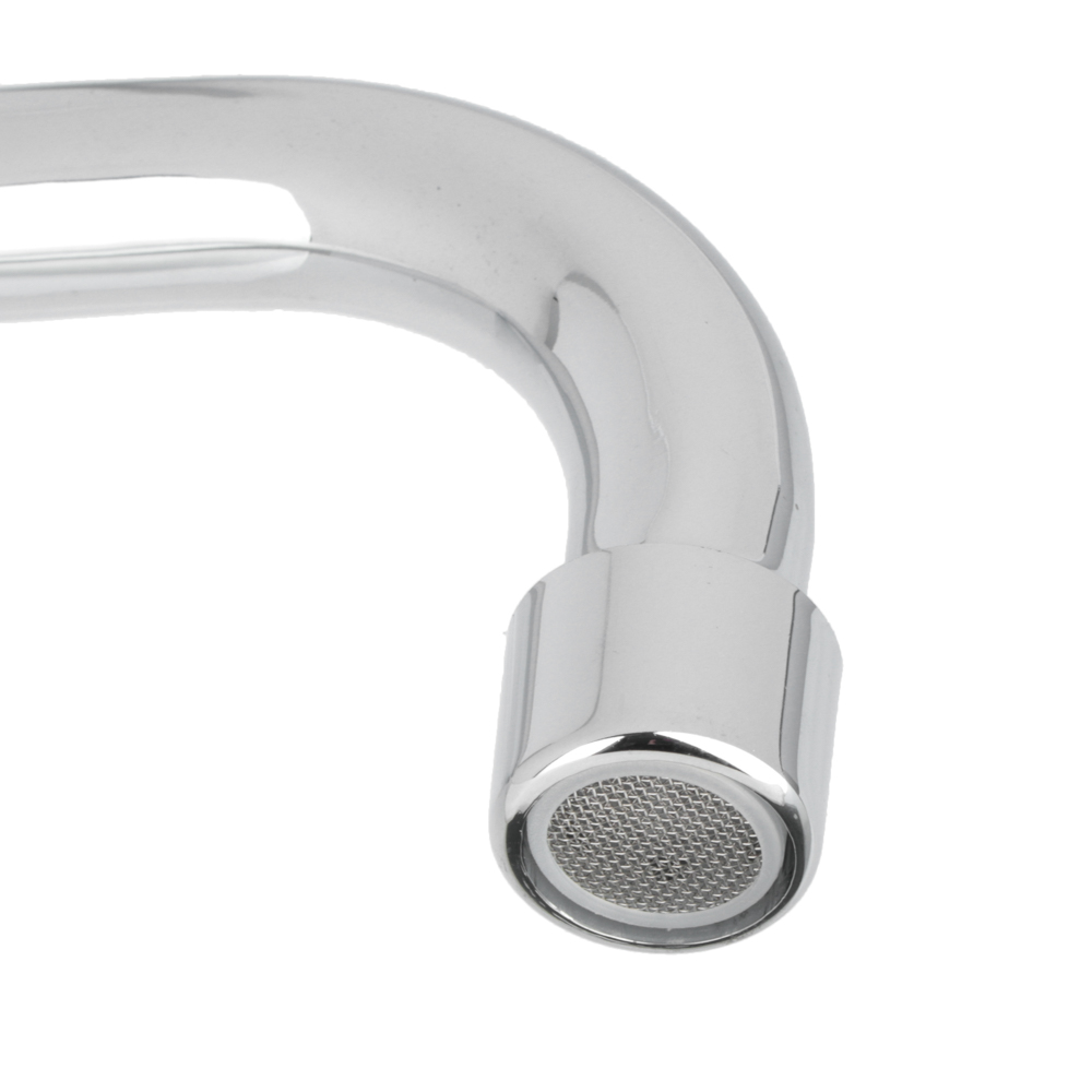 Излив смесителя для ванны, круглый S-образный, 30см, нерж. сталь - #4