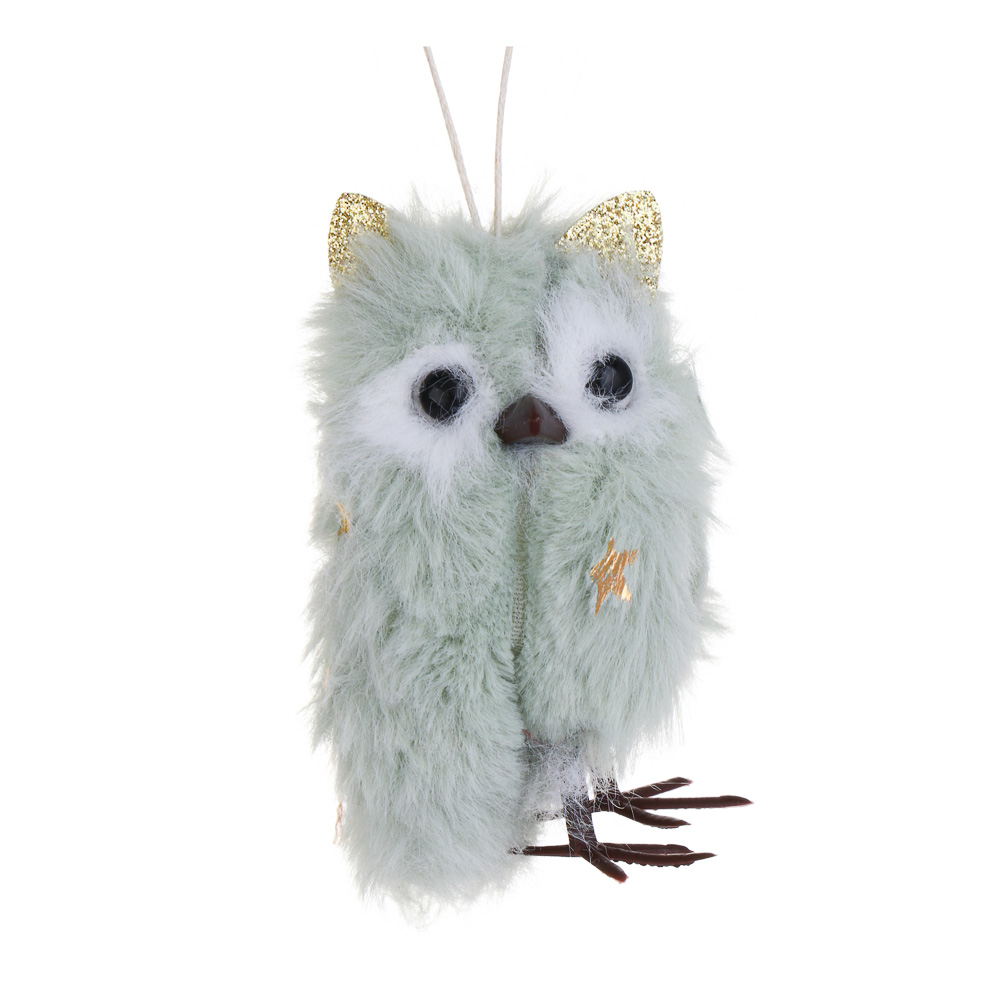 СНОУ БУМ Сувенир елочный Совенок 8 см, полиэстер, 3 вида - #2