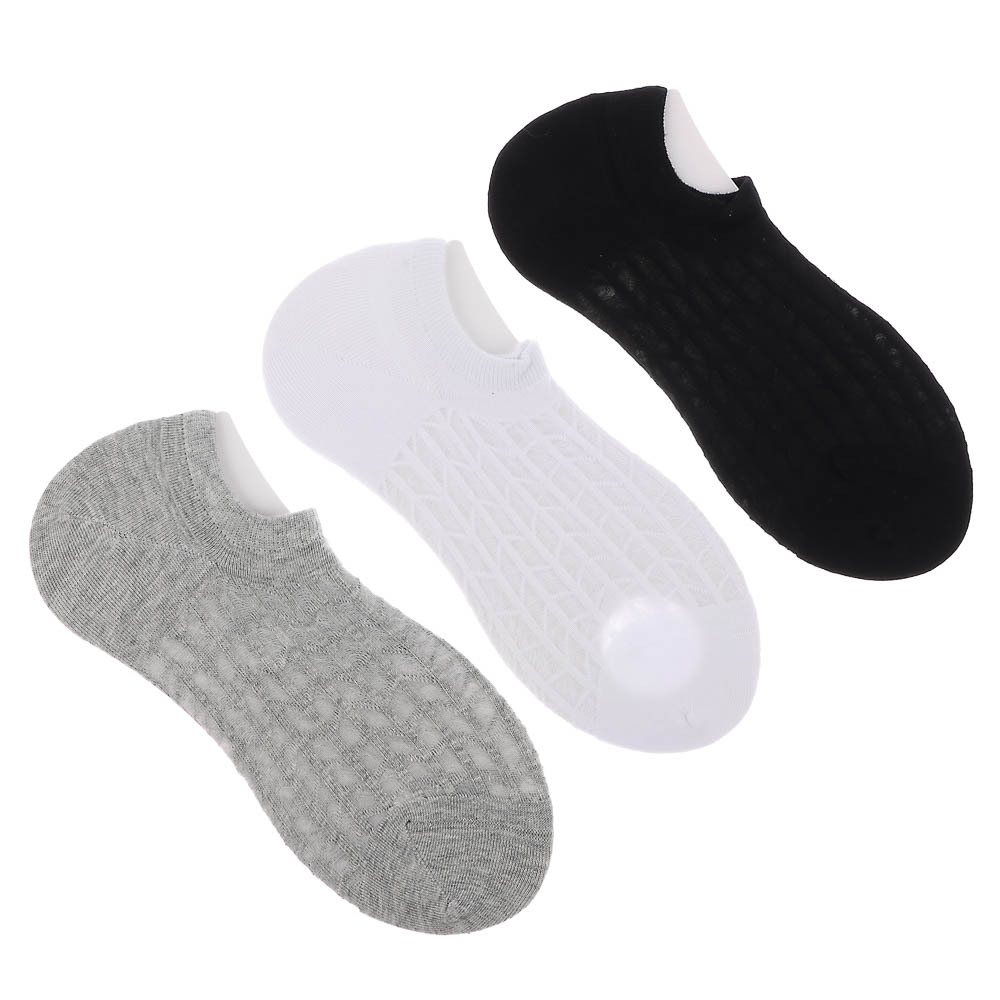 Носки-подследники, сетка, тм Turkan, р. 36-41, 90%хлопок, 8% п/а, 2%лайкра,цвета в ас-те, WJ1053 - #3