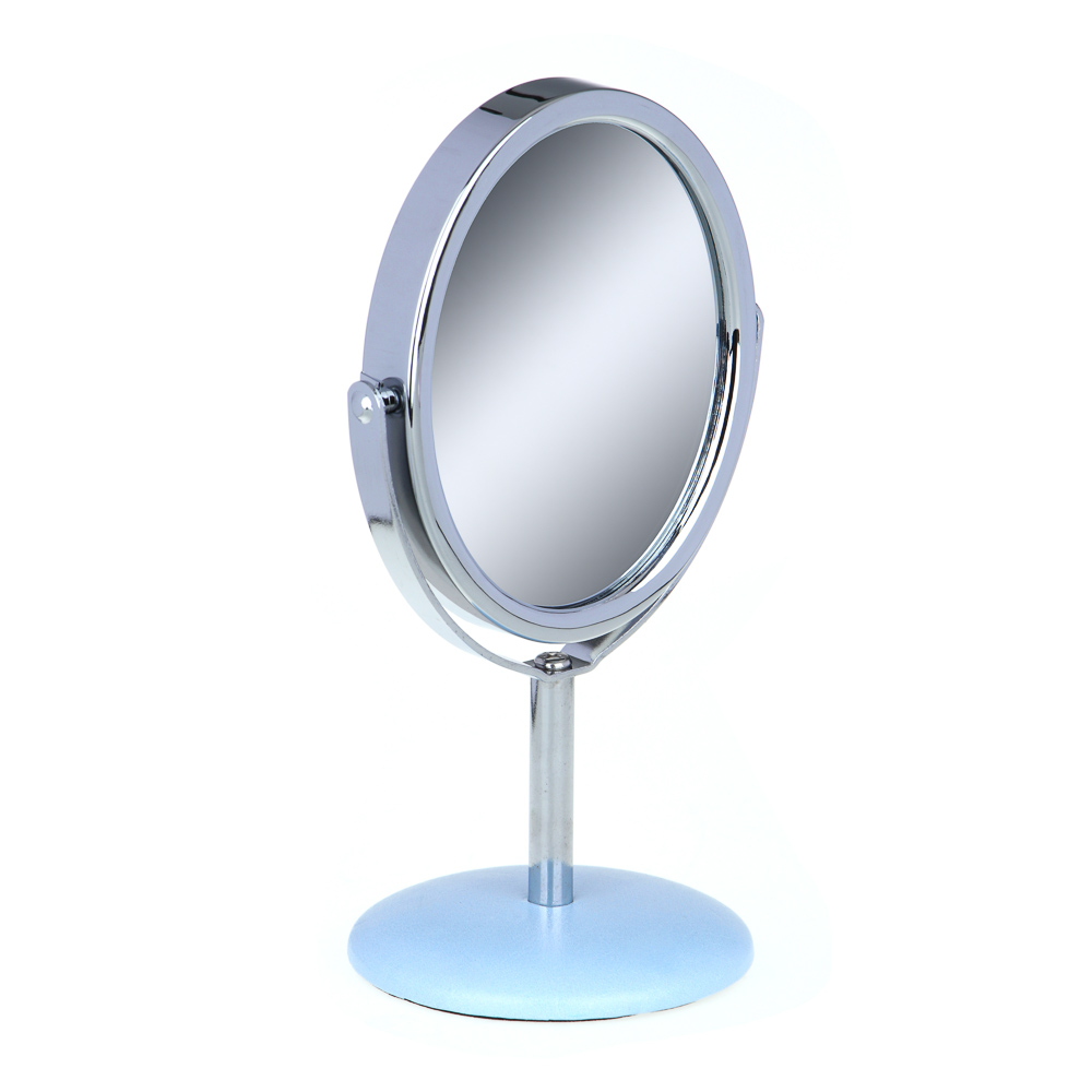 ЮНИLOOK Зеркало настольное, металл, ПУ, стекло, 16х8,5см, 6 дизайнов - #1