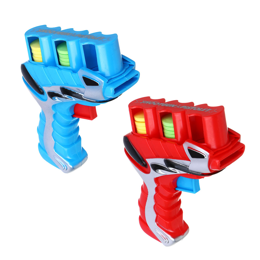 ИГРОЛЕНД Пистолет "Дискострел", стреляет мягкими дисками, РР, 18,5х4х20,5 см, 2 цвета - #2