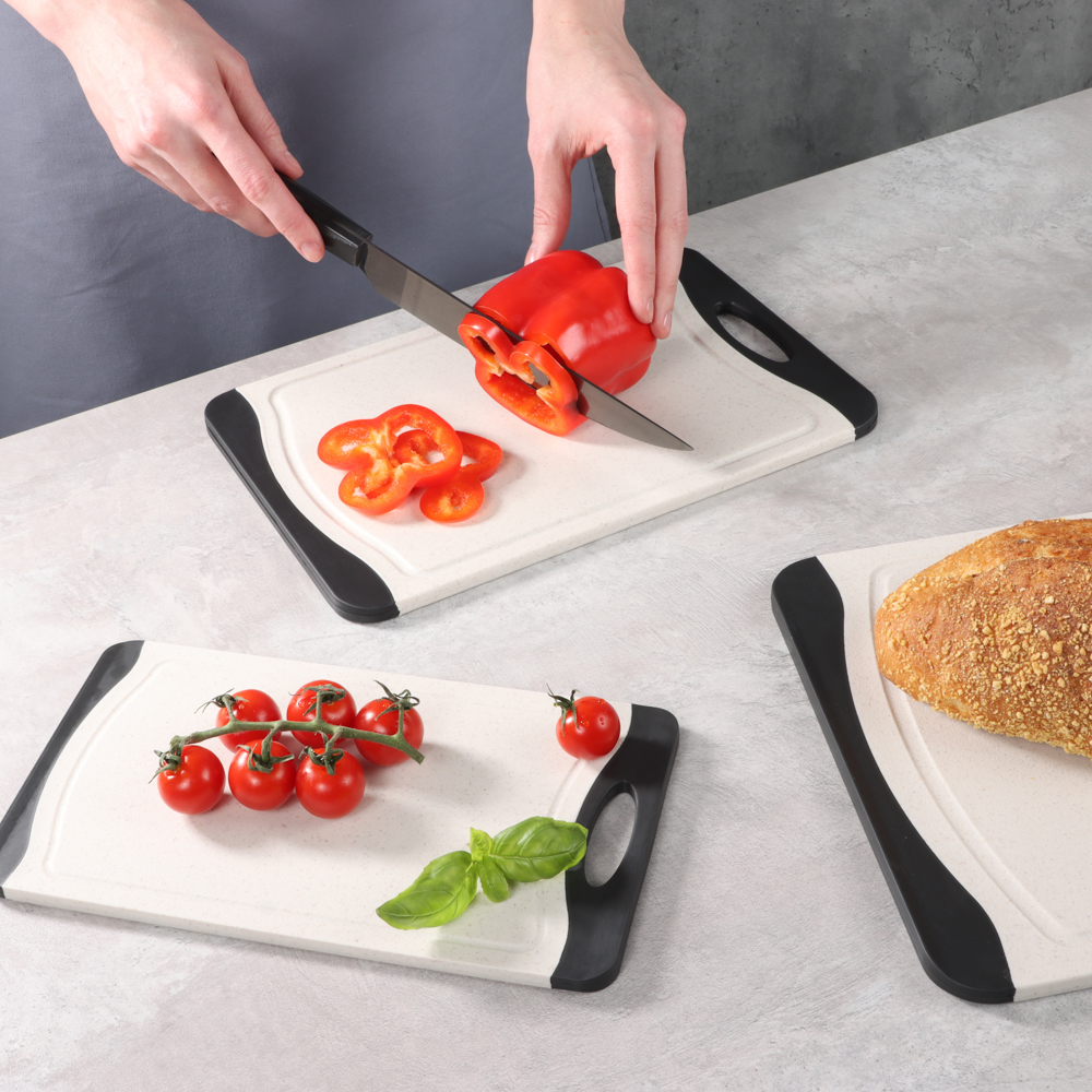 SATOSHI Женева Набор досок разделочных 3шт 36,5х24,5х0,8 см; 29х20х0,8 см; 25х14,5х0,8 см, пластик - #11