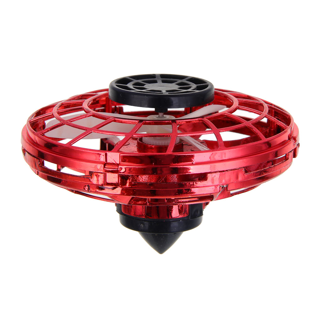 ИГРОЛЕНД Игрушка "Летающая тарелка", 11,5х11,5х5 см, свет, USB, 90 mAh, 3.7V, ABS, 4 дизайна - #7