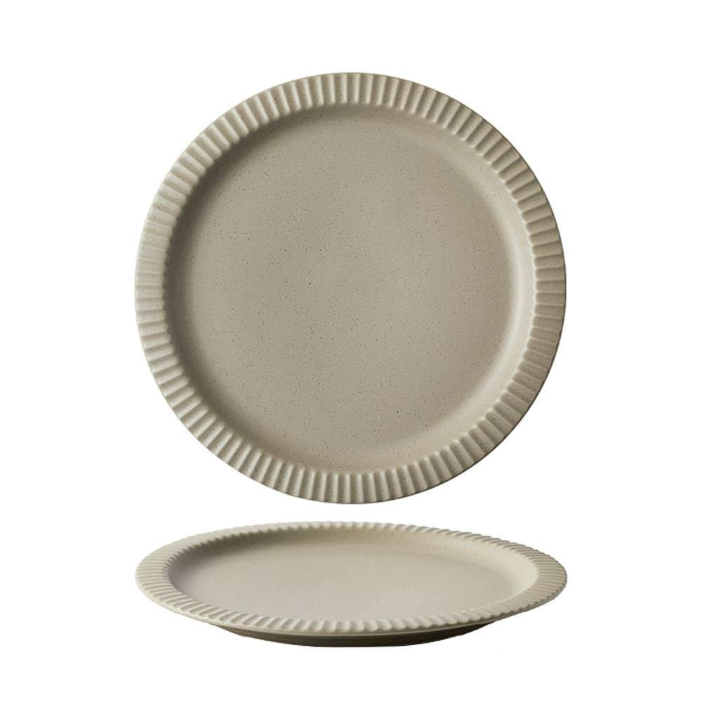 Тарелка подстановочная Лусия тм MILLIMI, 25,4см, фарфор, кофейный - #1