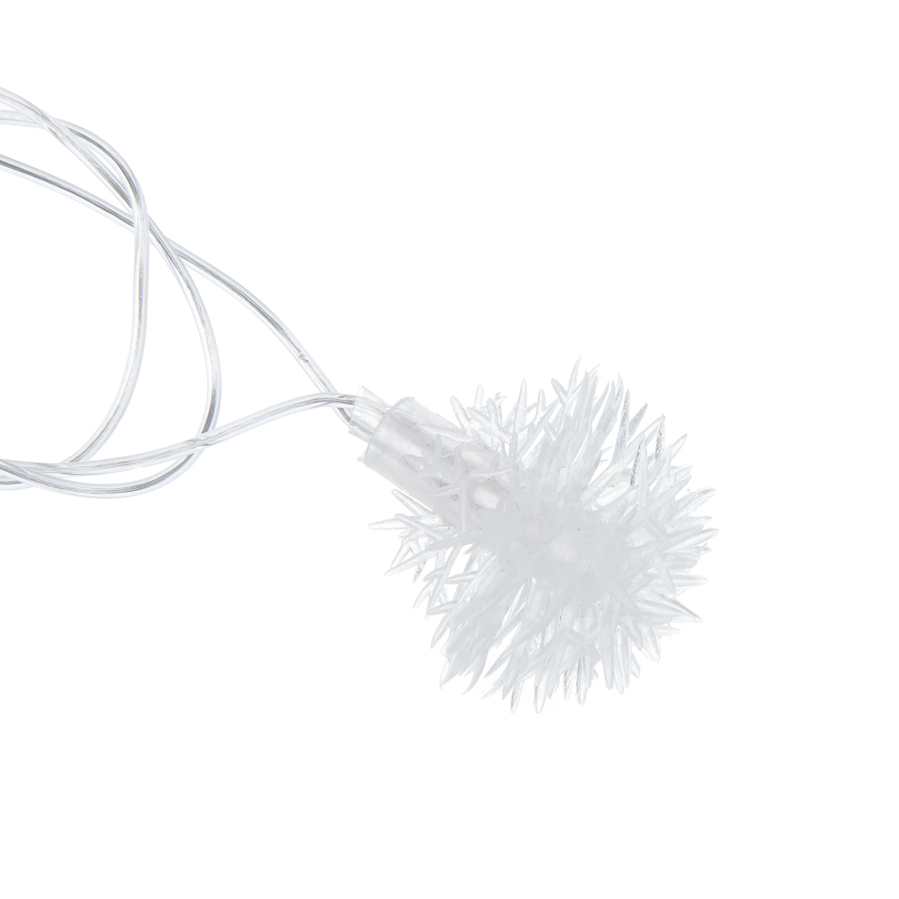 СНОУ БУМ Гирлянда эл. вьюн 4м, 20LED, мульти в диоде/RGRB, перелив, ПВХ прозрачный, 220В - #3