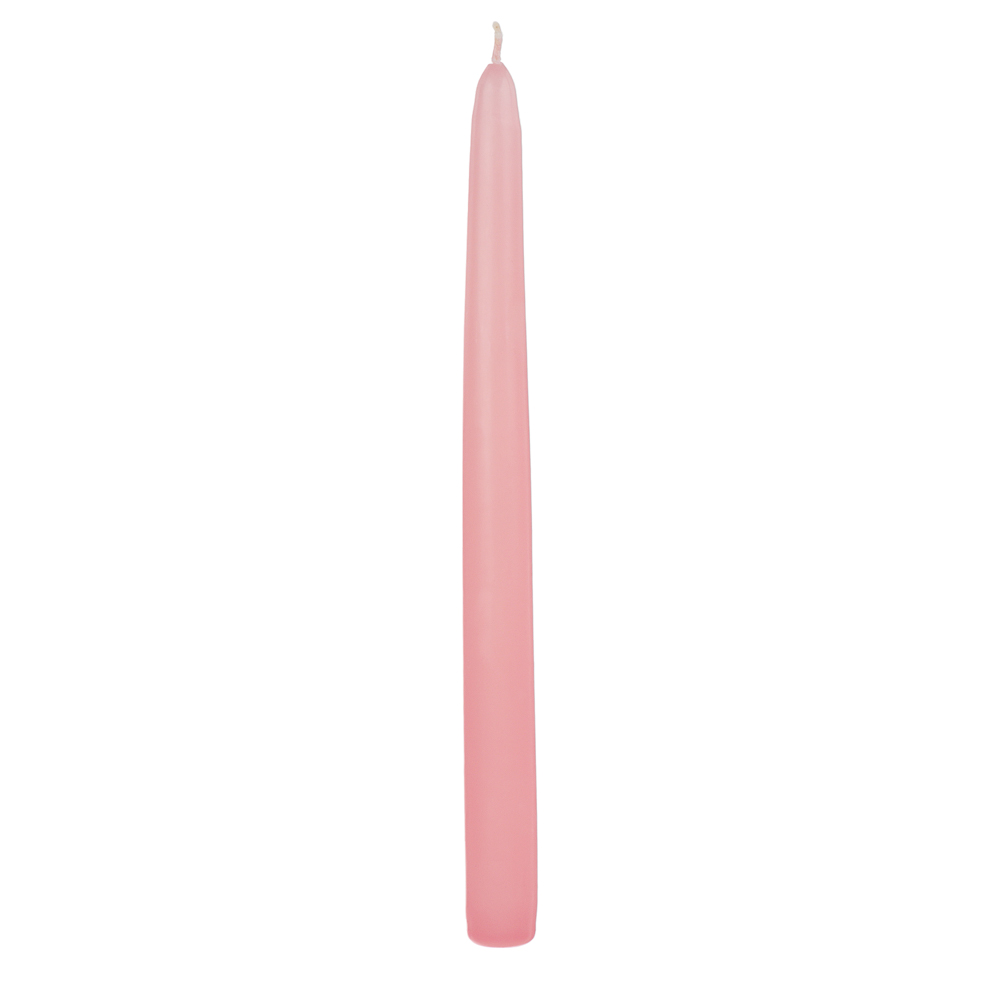 Свеча античная коническая Ladecor, розовая, 25 см - #1