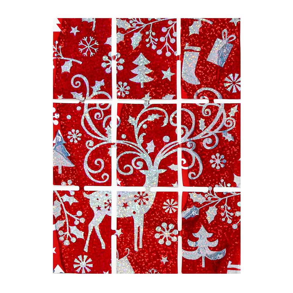 СНОУ БУМ Занавеска из дождика, с рисунком, 200х100см, ПЭТ, 2 дизайна - #3