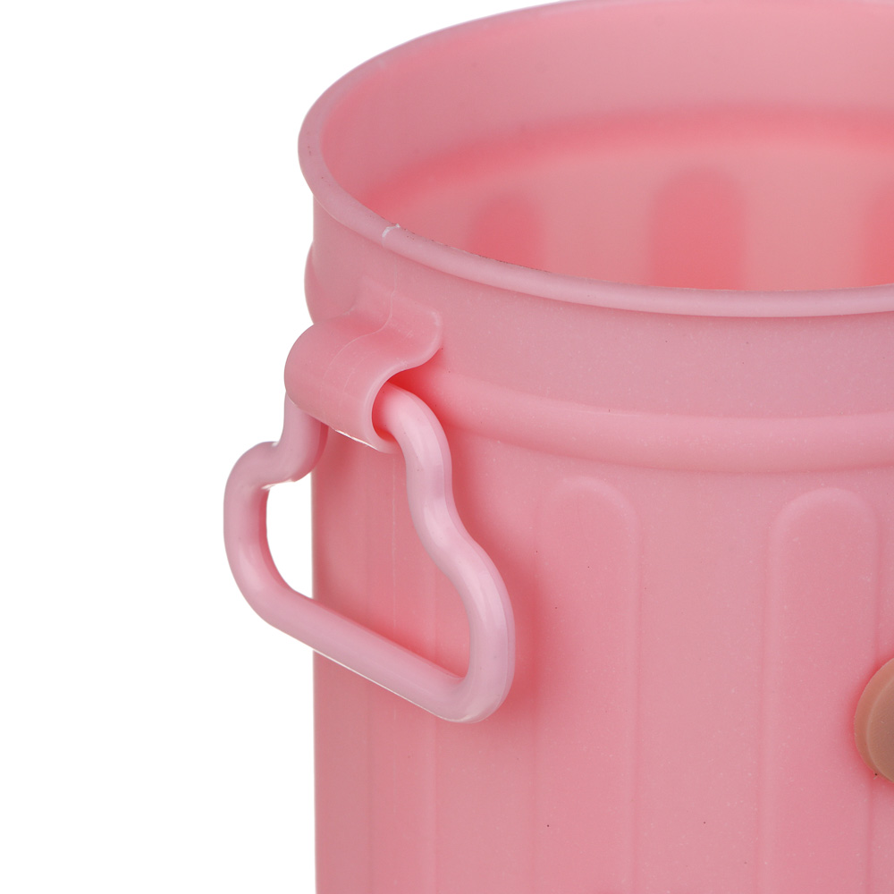 Подставка для ручек и карандашей с ножками, глазами и наклейками, 15x9см, пластик, 3 дизайна - #5