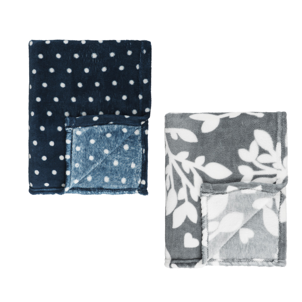 PROVANCE Нэви Плед микрофибра, 130х150см, 180гр/м, 2 дизайна - #2