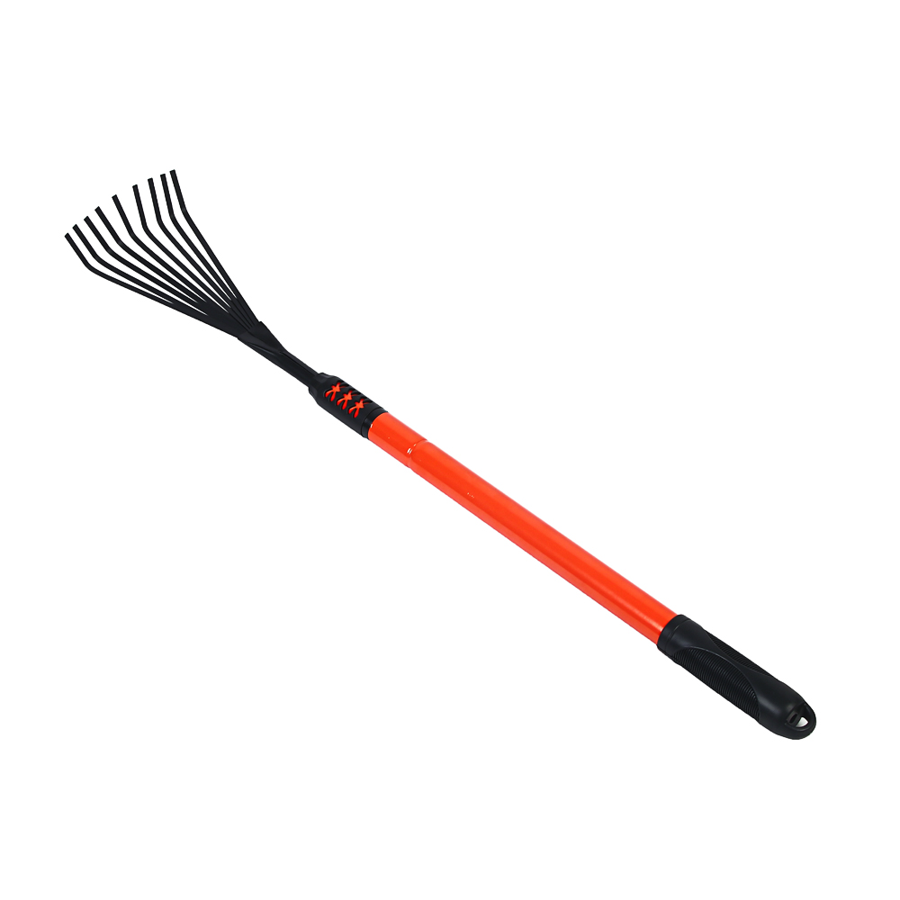 INBLOOM Грабли садовые телескопические 77-103х12см, 9 зубьев, металл, пластик - #4