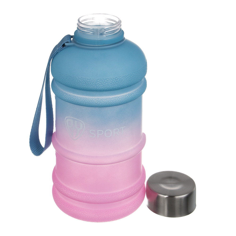 Бутылка спортивная тм BY SPORT, 1000мл, 21х10см, пластик PETG, градиент - #5