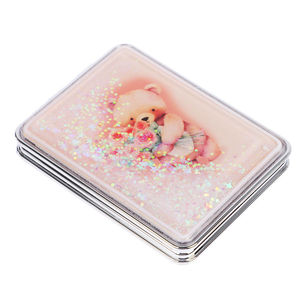 ЮНИLOOK Зеркало карманное, пластик, стекло, 8х5,8см, 6-12 дизайнов - #12