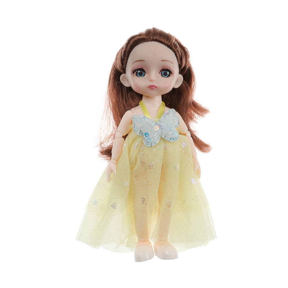 ИГРОЛЕНД Кукла шарнирная 15 см с аксессуарами, PP, ABS, PVC, 22х5,5х20 см, 4 дизайна - #23