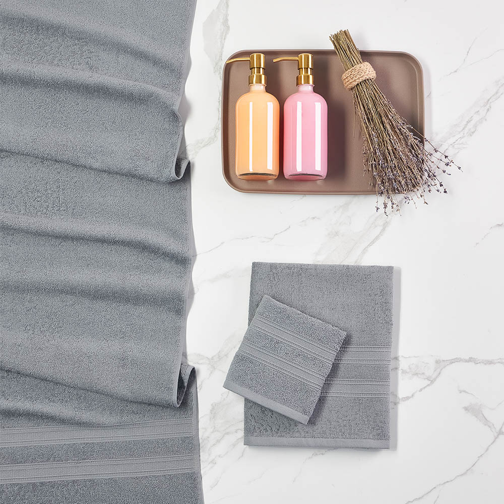 PROVANCE Нэви Полотенце махровое, 100% хлопок, 70х130см, 360гр/м, серый - #2