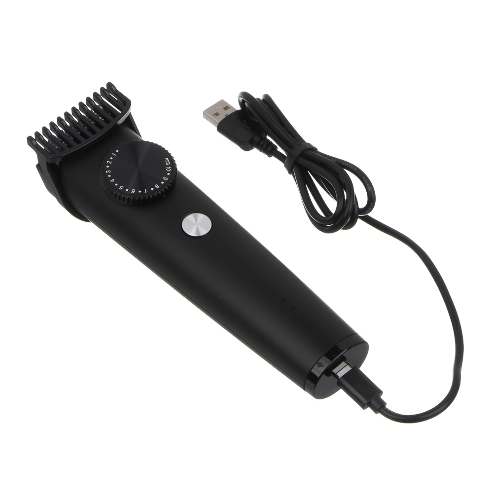 LEBEN Машинка для стрижки волос, 1-10мм, 1 насадка, 90 мин, Li-ion 3,7в/600 мАч, USB - #8