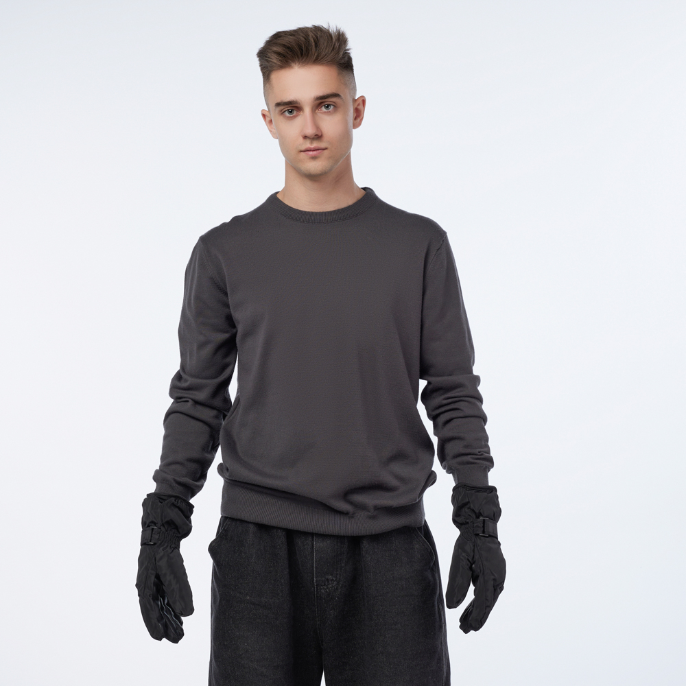 GALANTE Перчатки мужские спортивные контактные, р. 22-24, черные, СЗПВ-18 - #1