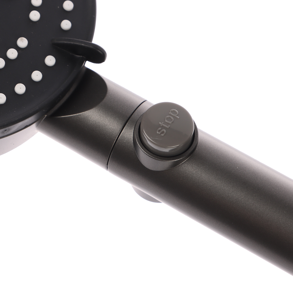 RAIN Лейка для душа, 6 режимов, SPA, кнопка стоп, 120мм, графит - #3