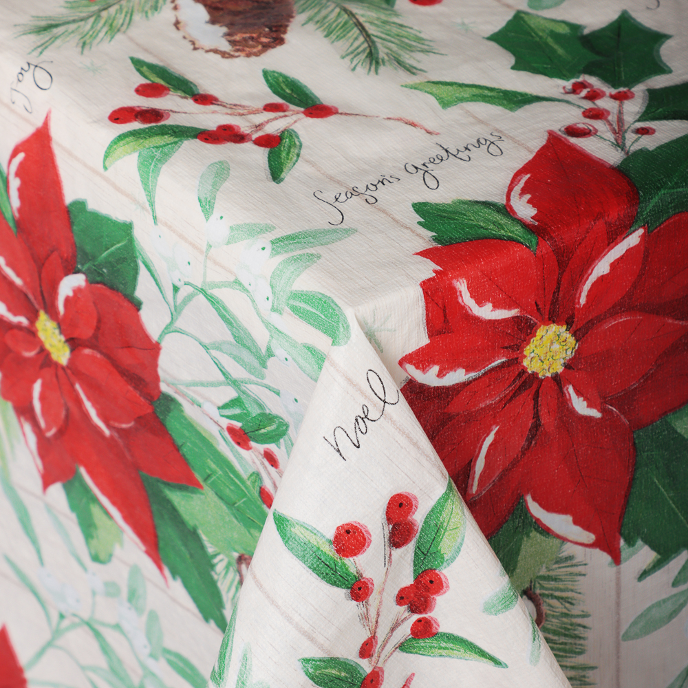 PROVANCE Щелкунчик Скатерть ПЕВА на текстильной основе, 132х178см, 50% полиэстер, 50% ПЕВА - #8