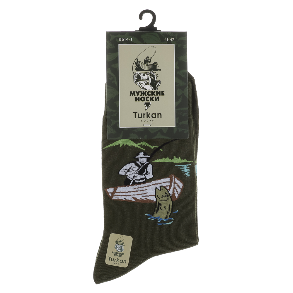 Носки мужские тм TURKAN, р.41-47, разноцветные, #BT9514-1 - #5