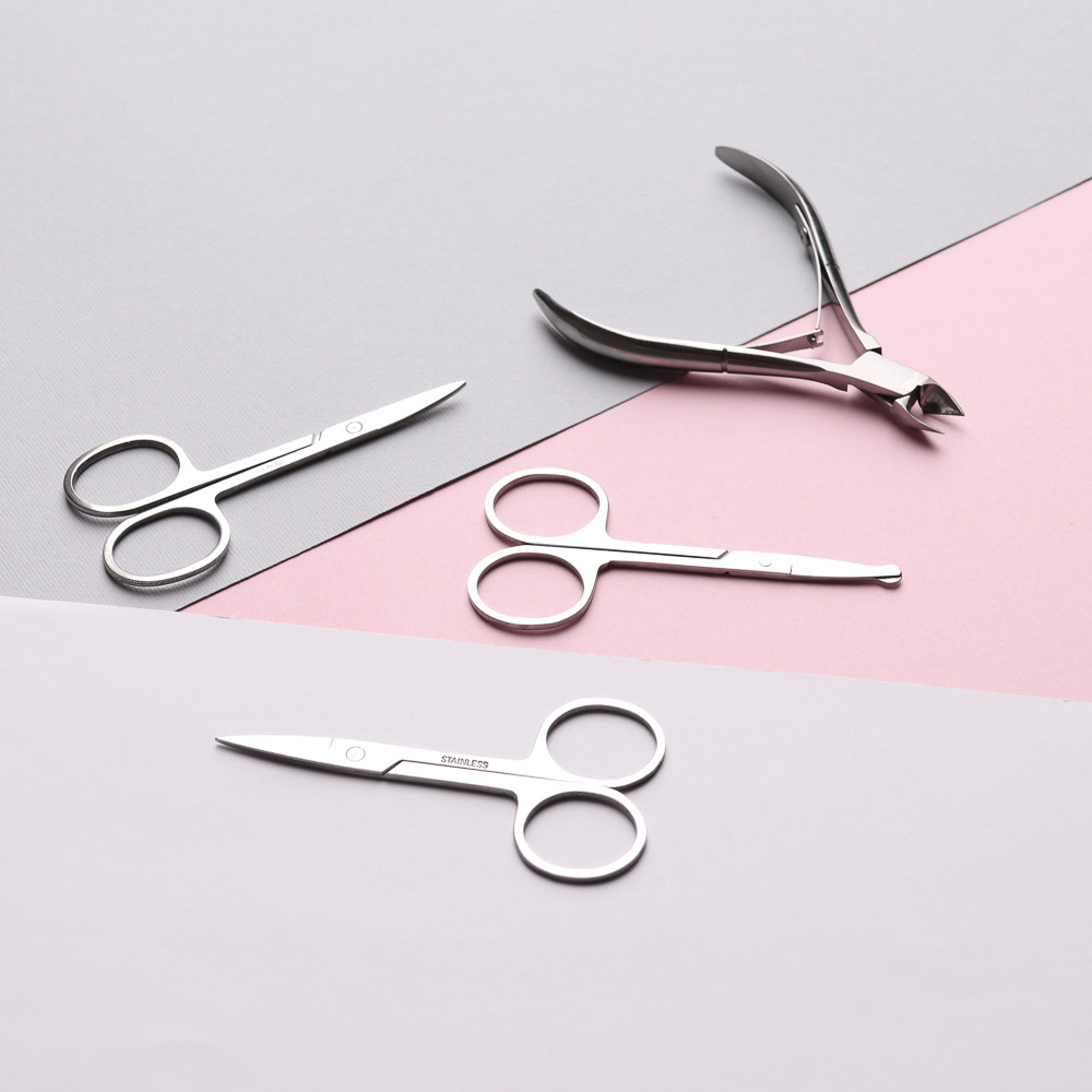 ЮНИLOOK Ножницы маникюрные для ногтей и кутикулы с прямыми лезвиями, сталь, 8,8см, HS-0621 - #6