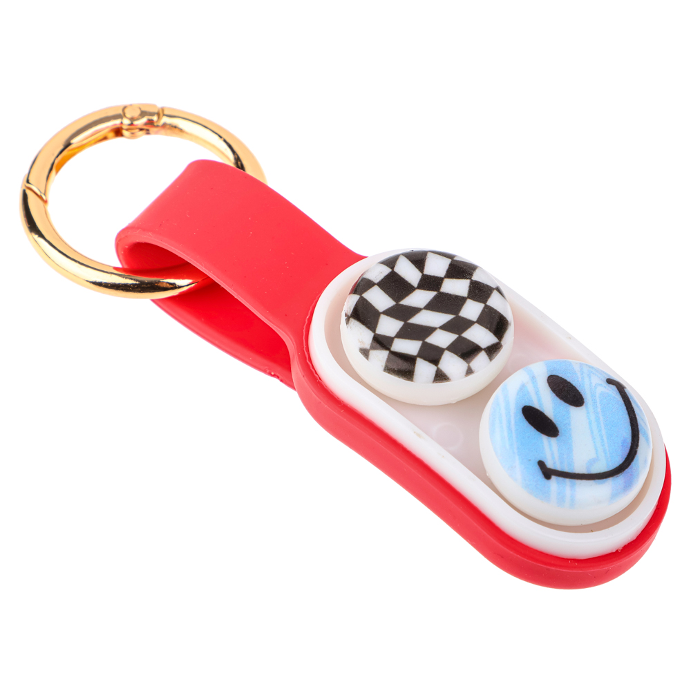 Игрушка антистресс "PPOPUCK", брелок, пластик, магнит 8х12х2см, 12 диз. - #30