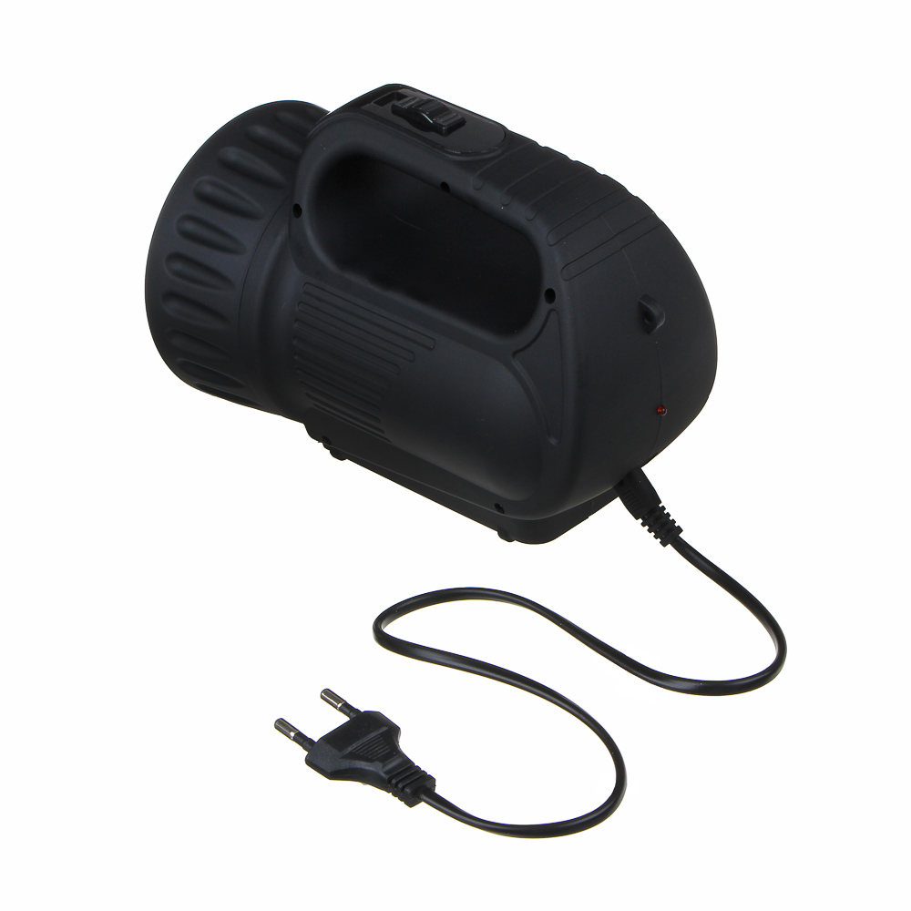 ЕРМАК Фонарь прожектор аккумуляторный18 SMD + 1 Вт LED, шнур 220В, резинопластик, 18x11 см - #4
