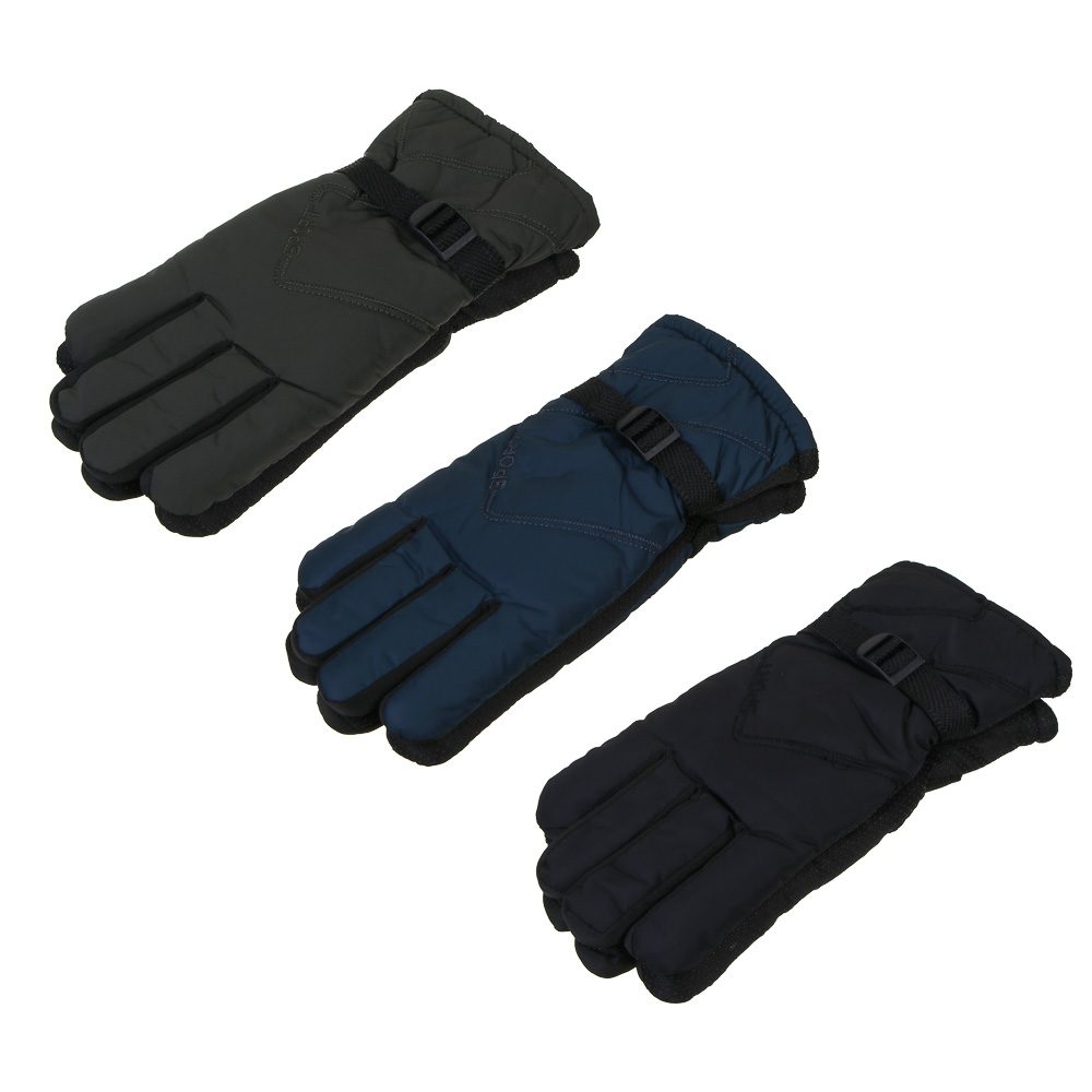 GALANTE Перчатки мужские теплые на подкладке, р.22-24, 100% полиэстер, цвета в ас-те, ОЗ25-21 - #1