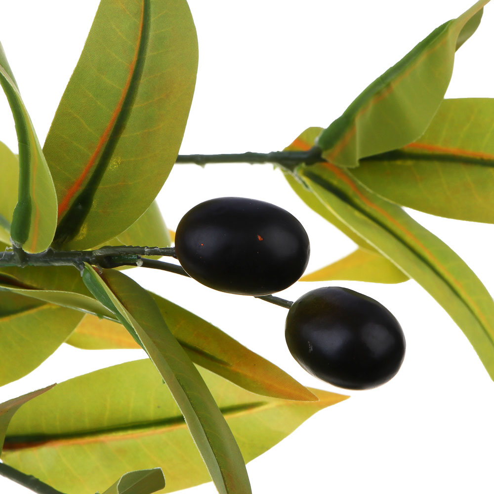 LADECOR Ветка оливы искусственная, 43 см, пластик, ткань, проволока, 3 вида - #3