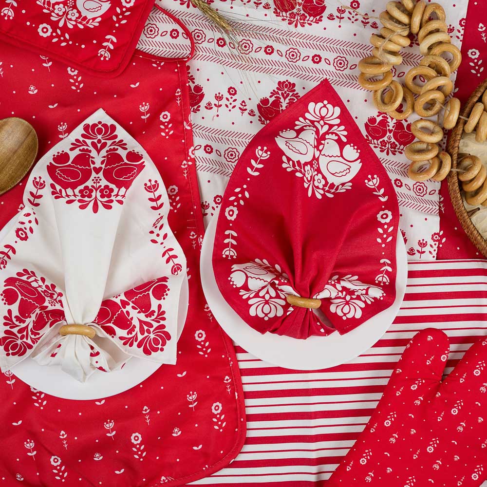 Набор салфеток текстильных 2 шт тм PROVANCE Ностальгия, 38х38см, 100% хлопок, 2 дизайна - #3