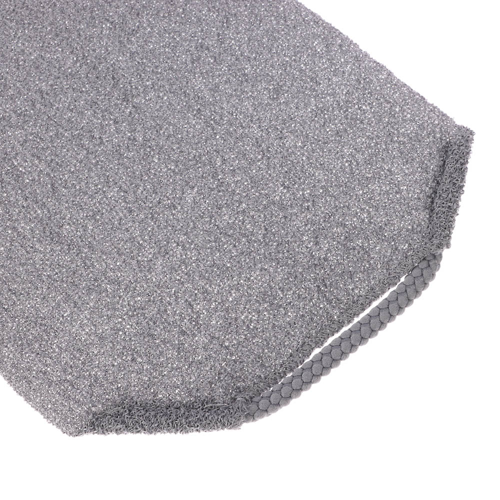 ЮL Мочалка пилинг японская для бани и душа с ручками, жесткая, полиэстер, 45х19см, 4 цвета, МС24-07 - #19