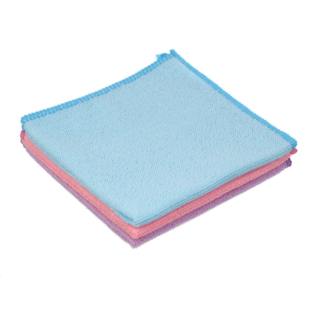 Салфетки универсальные тм VETTA 3шт, 30x30см, микрофибра 150г/м2, 3 цвета - #1