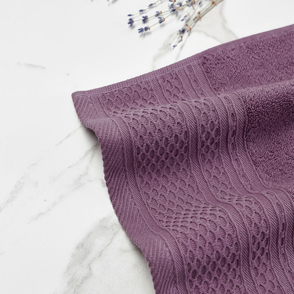 PROVANCE Хейзел Полотенце махровое, 100% хлопок, 30х50см, 400гр/м, сливовый - #6